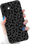 tharlet Compatible with iPhone Phone Leopard Case Shockproof Soft TPU Military Grade Drop Protection Cheetah Print Women Girls Case for iPhone Phone 6.1'' Black Leopard