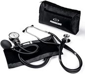 Primacare DS-9181-BK Professional Aneroid Sphygmomanometer and Sprague Rappaport Stethoscope, Manual Blood Pressure Kit with Cuff and Carrying Case, Black