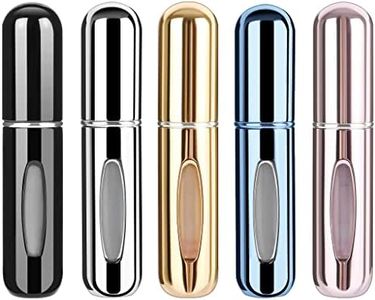 KJHD Portable Mini Refillable Perfume Atomizer Bottle, Refillable Perfume Spray, Atomizer Perfume Bottle, Scent Pump Case for Traveling and Outgoing, 5ml Multicolor Perfume Spray (5 pcs)