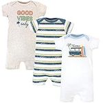 Hudson Baby Unisex Cotton Rompers, 