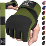 WYOX Gel Boxing Hand Wraps Inner Gloves for Men & Women, 80cm Quick Wrist Straps, Padded Knuckle Protection for Muay Thai Kickboxing, Hand Wraps for Boxing & Martial Arts