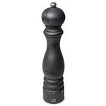 Peugeot - Paris u'Select Manual Pepper Mill - Adjustable Grinder - Beechwood, Graphite Finish 11.82in.