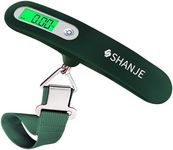 SHANJE Luggage Weight Scale for Suitcases 110 Lbs Travel Accessories High Precision Travel Digital Hanging Scales 50k(Green)