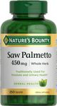 Nature's Bounty Saw Palmetto Capsules 450 mg, 250 Count