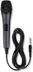 Singing Machine SMM-205 Unidirectional Dynamic Karaoke Microphone with 10 Ft. Cord, Black, One Size