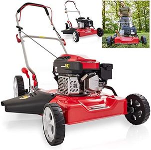 HECHT Benzin Mulchrasenmäher – Benzinrasenmäher mit Mulchfunktion und Seitenauswurf – 51 cm Schnittbreite – B&S Motor oder HECHT 4 Takt Motor – ohne Fangkorb – Mulchen mit dem Rasenmäher Profi