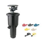 2045A Maxi-Paw Popup Impact Rotor Sprinkler, Radius 6 to 12 m (Black)