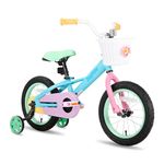 JOYSTAR 16 Inch Kids Bike for 4 5 6 7 Years Girls, Child Bicycle with Training Wheels for 4-7 Years Kids, 85% Assembled