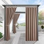 RYB HOME Extra Long Outdoor Curtain