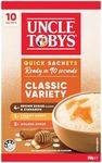 UNCLE TOBYS Oats Quick Sachets Classics Variety Pack, 10 Sachets