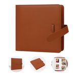 360 Pockets Photo Album for Fujifilm Instax Mini 12 11 9 8+ 8 90 40 EVO LiPlay Instant Camera, Polaroid Snap/PIC-300/Z2300/ SocialMatic Instant Cameras & Zip Instant Printer (Brown)