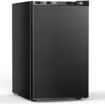 COWSAR Small Mini Freezer, 3.0 Cu.Ft Mini Upright Freezer, Compact Standing Deep Freezer with Adjustable Thermostat, Removable Shelves & Reversible Door, Fast Cooling for Office, Dorm, Garage, Black