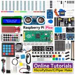 SunFounder Ultimate Starter Kit for Raspberry Pi Pico with Detailed Online Tutorials, 320+ Items, 113 Projects, MicroPython, Piper Make and C/C++ (Compatible with Arduino IDE)