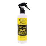 EBIN NEW YORK 24 HOUR Braid Sheen Spray Soothes braid tightness and soreness. Softens, adds extra shine, moisturizes & conditions 8.5 oz / 250ml