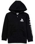 PlayStation Kids Hoodie Zip Up Boys Games Logo Black Jumper Jacket 5-6 Years