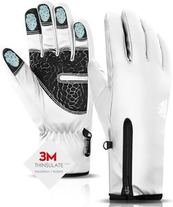 Bruvoalon Y322 Winter Gloves for Men & Women, -10℉ Touchscreen 5-Layer Thermal Insulated, Windproof Anti-Slip Ski Gloves