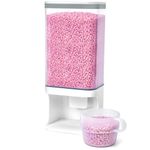 Conworld Laundry Detergent Dispenser, Wall Mounted Laundry Beads Dispenser for Washing Powder, Scent Booster Beads, Bath Salts, Rice, Beans Grain and Dry Food, Laundry Powder Container