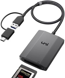 uni 10Gbps CFexpress Type B Card Reader with USB 3.2 Gen2, USB A/USB C Type B CF Express Card Adapter, Aluminum Type B CFexpress Card Reader Compatible with MacBook, Chromebook, Android Galaxy, Dell