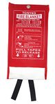 Tonyko Fiberglass Fire Blanket for Emergency Surival, Flame Retardant Protection and Heat Insulation with Various Sizes  (39.3×39.3 inches)