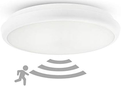 HUBER HML 21 HF LED Light with Motion Sensor 360° for Indoor and Outdoor Use I 21 W 2000 lm Ceiling Light with Motion Sensor I IP54 I Ceiling Lights Lamp