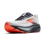 Brooks Men’s Ghost 17 Neutral Running Shoe - Oyster Mushroom/Orange/Ebony - 11.5 Medium