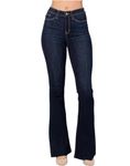 Judy Blue Women's Mid-Rise Rolled Cuffed Boyfriend Jeans, Blue, 14 Plus