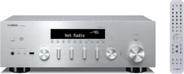 Yamaha R-N600A Hi-Fi Network Receiver with MusicCast and Wireless Streaming, Silver, Hi-Res Audio, SABRE DAC, Pure Audio Fidelity