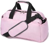 14 inch Small Gym Bag for Women & Men, Mini Duffel Bag for Travel Sports Lightweight Carry On Bag, Pink