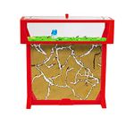 AntHouse - Natural sand ant farm - T 3D Set BIG 25x20x1-5 cm Red