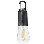 Groeien Rechargeable,Camping Gear Accessories,Vintage Light Bulbs Dimmable 3 Way LED Light Bulb Camping Lantern with Hook for Camping, Hiking, Backpacking, Emergency Outage (1, Oval)