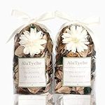 AlaTyche Spring White Potpourri Bags Mother's Day,Vanilla Scented Potpourri Bowl Filler, Potpourri Dried Flower, Home Fragrance Sachet of Petal, Wedding Party Vase Decor (Caramel)