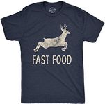 Mens Fast Food Tshirt Funny Deer Hu