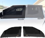 Trumgeta 4-in-1 Front Window Sun Shades Fit for Toyota Tacoma 2024 2025 Window Mesh Screens
