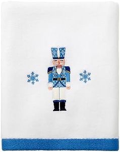 Avanti Linens - Hand Towel, Soft & Absorbent Cotton, Holiday Home Decor (Nutcracker Trellis Collection)