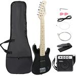 ZENY 30 inch Kids Electric Guitar with 5w Amp, Gig Bag, Strap, Cable, Strings and Picks Guitar Combo Accessory Kit (Black)