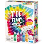 4M KidzMaker Tie Dye Art Kit | Creative Textile Craft Set with 5 Colourful Dye Bottles, Towels & Accessories | Fun Activity for Children | Arts & Crafts Gift for Kids Aged 8+ | Screen-Free Play