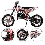 Mini Dirt Bike for Kids & Adults, 50CC 2-Stroke Off Road Mini Motorcycle, Gas Power Pocket Rocket Bike, Miniature Kid Dirt Bike [Up to 30MPH], Trail Mini Bike Max Load 330Lbs