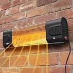 Harrier 1500w Electric Wall Mounted Outdoor Patio Heater | Easy Install with Adjustable Bracket!