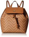 Michael Kors Junie Chevron Leather Flap Backpack