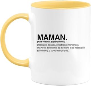 quotedazur - Mug Définition Maman - Cadeau Maman Original - Idée Cadeau Pour Anniversaire Maman - Cadeau Pour Jeune Ou Future Maman Suite À Une Naissance