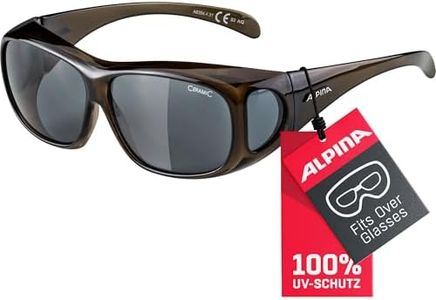 ALPINA OVERVIEW - Verzerrungsfreie und Bruchsichere Sonnenbrille für Brillenträger, Aufsatz für Brillenträger, 100 Prozent UV-Schutz Für Erwachsene