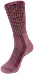 Thorlos Womens Hiking Moderate Cushion Crew, Dusty Rose (1 Pair), Medium