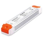 PLUSPOE 24V 120W Dimmable Led Driver, 110V AC to 24V DC Low Voltage Power Supply Dimming Transformer for 24V LED Strip Lights,Compatible with Lutron, Leviton and Other Wall Dimmer