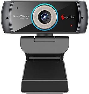 Angetube Cámara Web HD a 1080P con micrófono, cámara Web USB PC Streaming, Pantalla Ancha Video Llamada y grabación,Compatible Skype OBS Xbox XSplit Facebook Youtube Compatible para Mac OS Windows