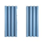 MRTREES Blackout Curtains Bedroom 54 Drop 2 Panels Sky Blue Eyelet Thermal Curtain for Living Room Soft Texture Window Treatments for Kids 46x54 Inch 117x137 CM