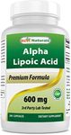 Best Naturals Est Alpha Liopic Acid 600 Mg Capsule with Powerful Antioxidant, 240 Count