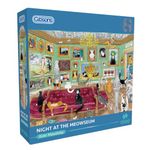 Night at the Meowseum 1000 Piece Jigsaw Puzzle | Cat Jigsaw Puzzle | Sustainable Jigsaw Puzzle for Adults | Premium 100% Recycled Board | Great Gift for Adults | Gibsons Games