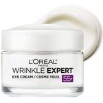 L’Oréal Paris Anti-Aging Eye Cream 55+, Day & Night Skincare, Wrinkle Expert, With Calcium to Reduce the Look of Crows Feet, 15mL