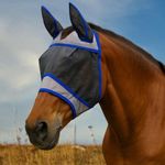 MERISHOPP Horse Fly Mask Sun Protect with Ears Face Protective Cover for Medium Horses | Sports Equipment | Outdoor Sports Gear | Exercise Gear
