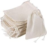 GIYOMI 20 Pcs Muslin Drawstring Bag